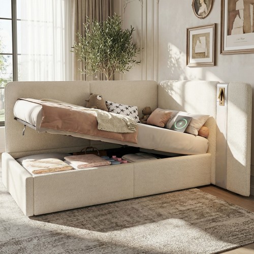3ft single ottoman bed - single, bed,