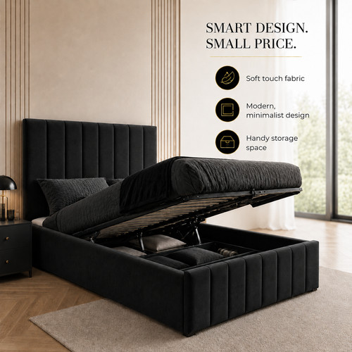 Ottoman storage gas lift - storage, up