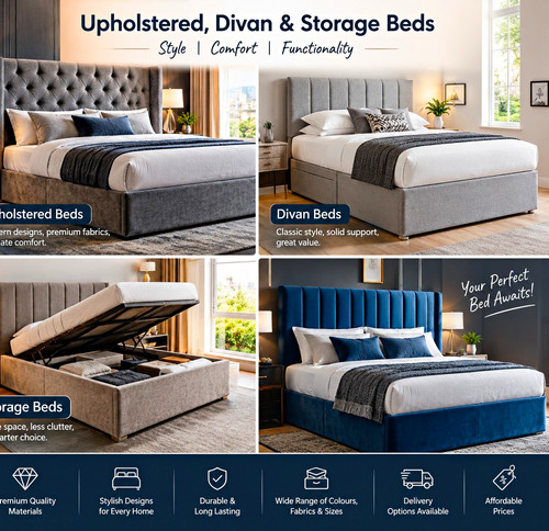 Upholstered divan storage - upholstered,,