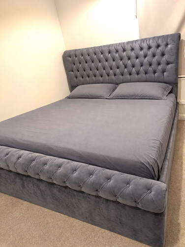Grey super king velvet - grey,