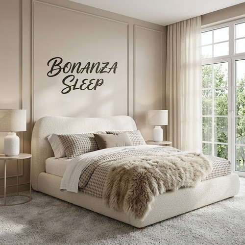 Boucle teddy ottoman bed - ottoman,