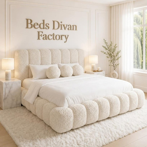 Ottoman boucle teddy - bed, frame