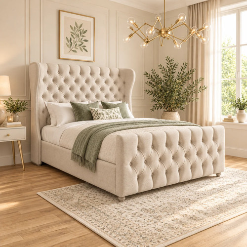 Luxury curved top - top, upholstered