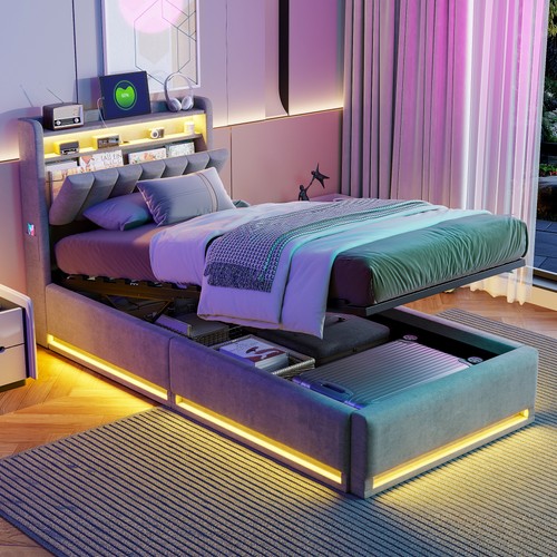 3ft upholstered bed frame - upholstered,