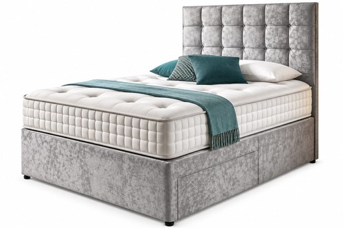 Upholstered bed frame tall - upholstered,