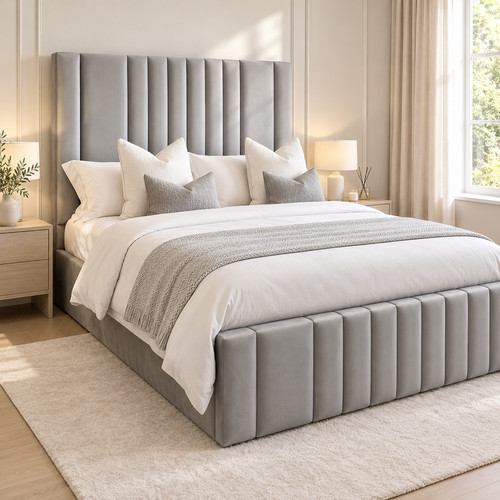 Upholstered panel bed frame - panel,