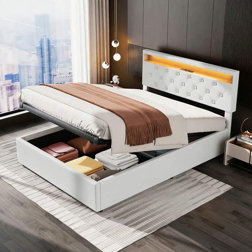 New led ottoman storage - led,