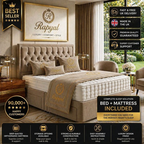 Luxury divan bed set with - set,