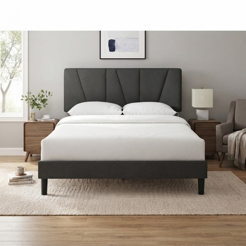 Maya king size upholstered bed - maya,